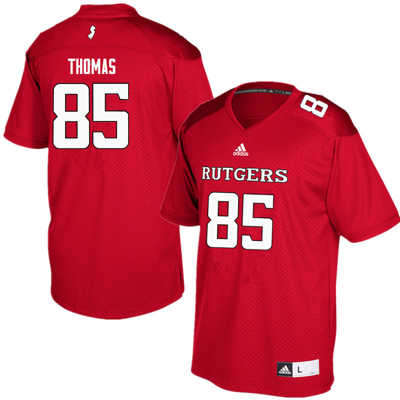 Men #85 Matt Thomas Rutgers Scarlet Knights College Football Jerseys Sale-Red